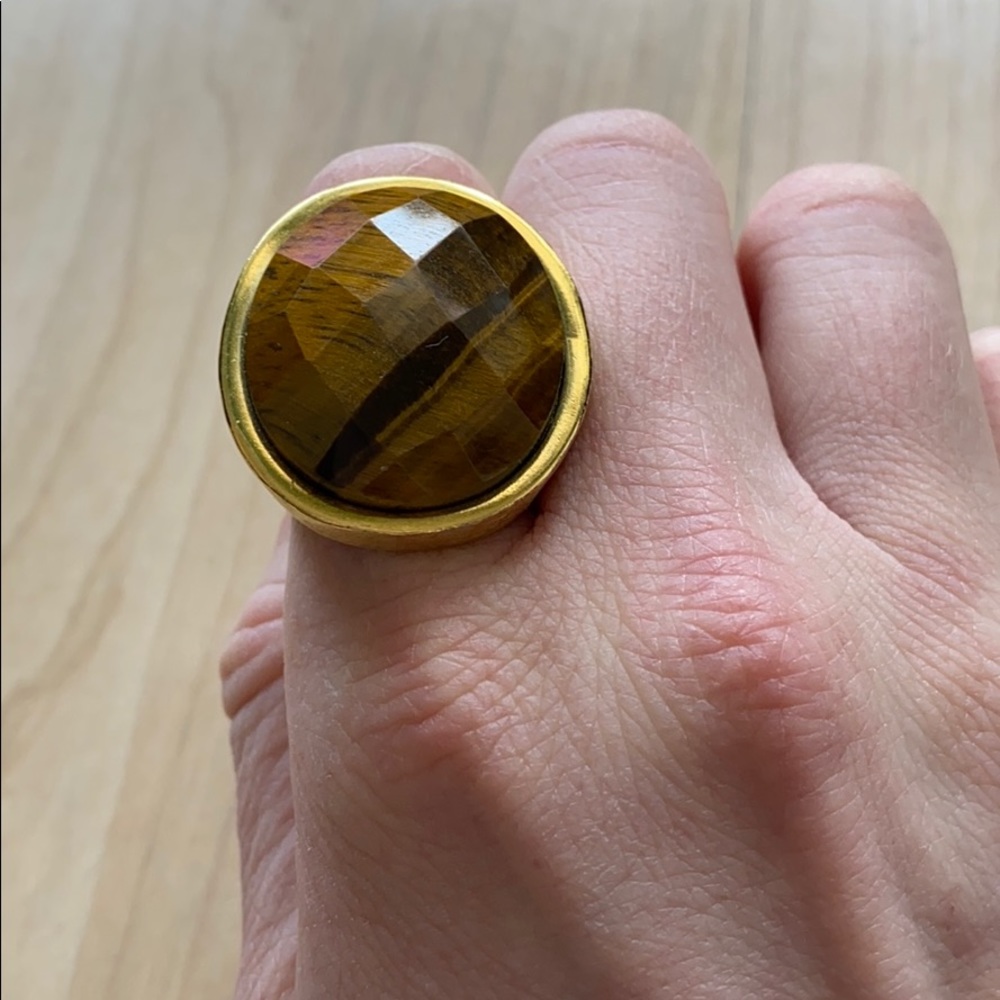 Sheila Fajl 18k gold plated ring